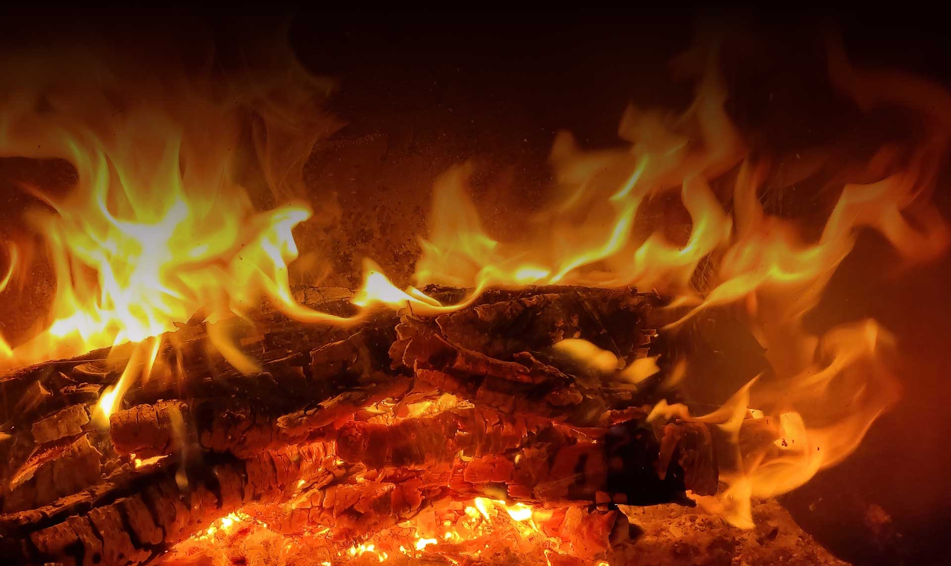 Log burner fireplace